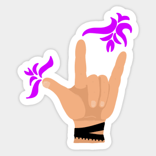 Rock fist Sticker